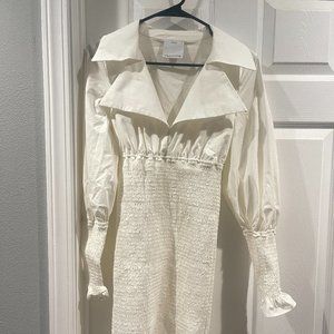 C/meo collective white casual dress